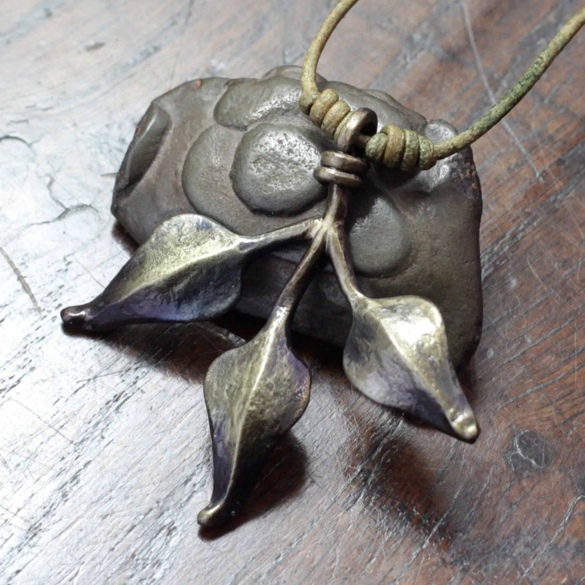 Leafy Branch Pendant Necklace