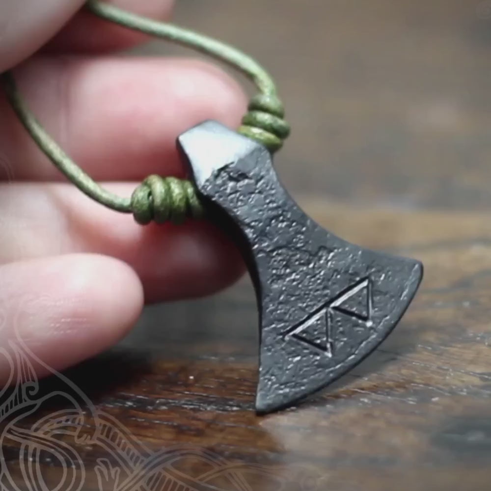 Silver hot sale axe pendant